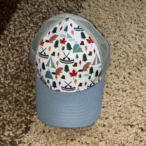 Gray Patterned Baseball Cap
